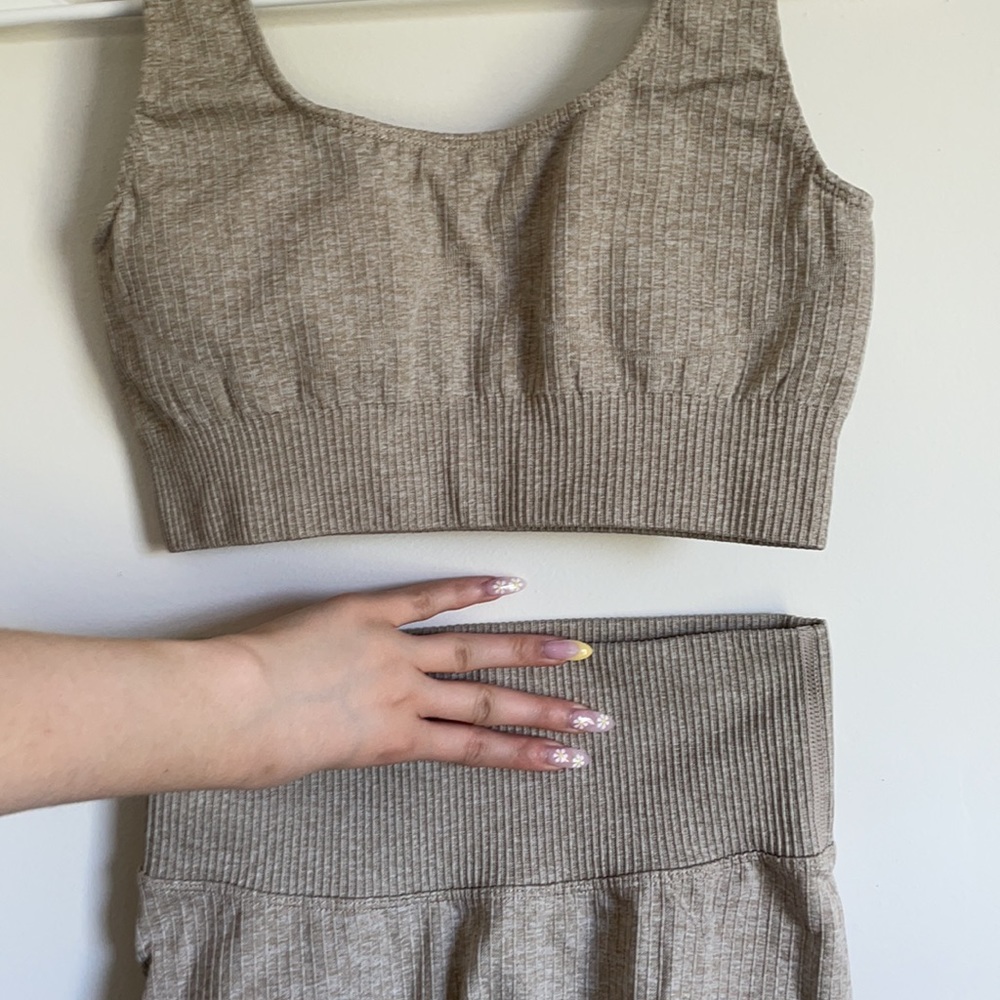 Tan lounge short set